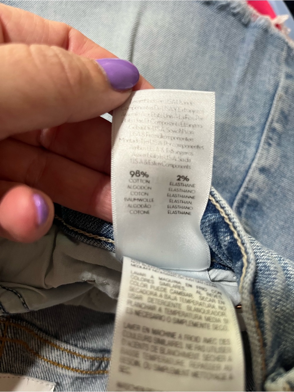 MOTHER Light Blue Distressed Denim Cutoff Shorts - Picture 8 of 8